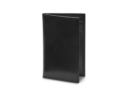Men’s Black Leather Long Bifold Wallet