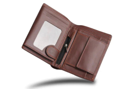 leather Stylish slim long wallet for men