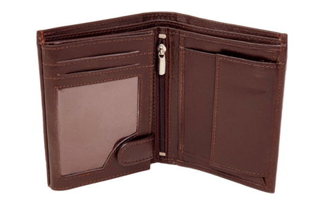 leather Stylish slim long wallet for men