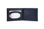 Signature Blue Leather Wallet