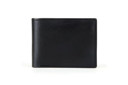 Bifold Black Leather Men's Wallet