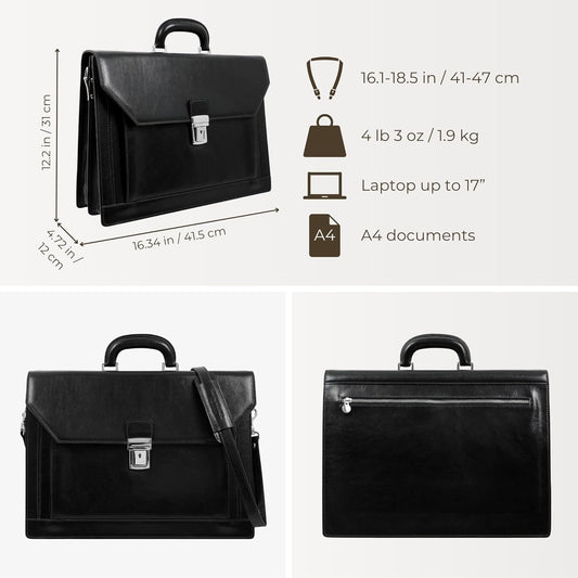 Genuine Leather file/document Briefcase for professionals