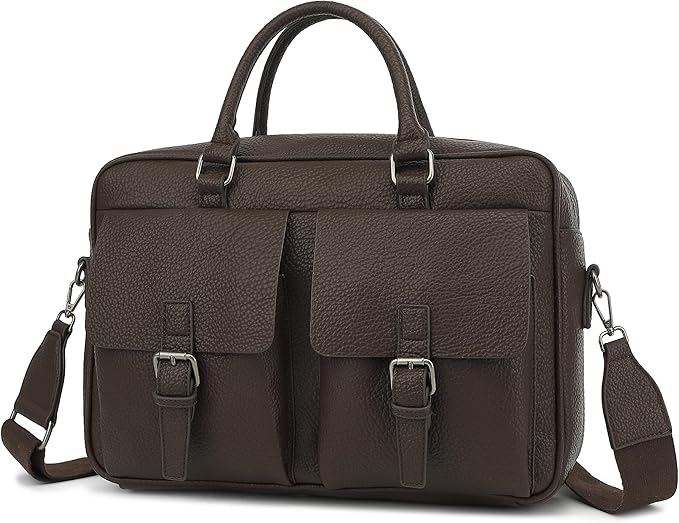 Signature Leather Office Bag