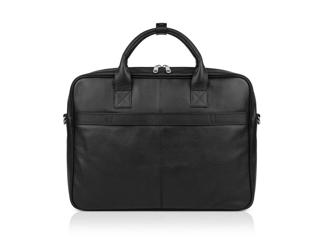 Vanguard Black Leather Laptop Bag