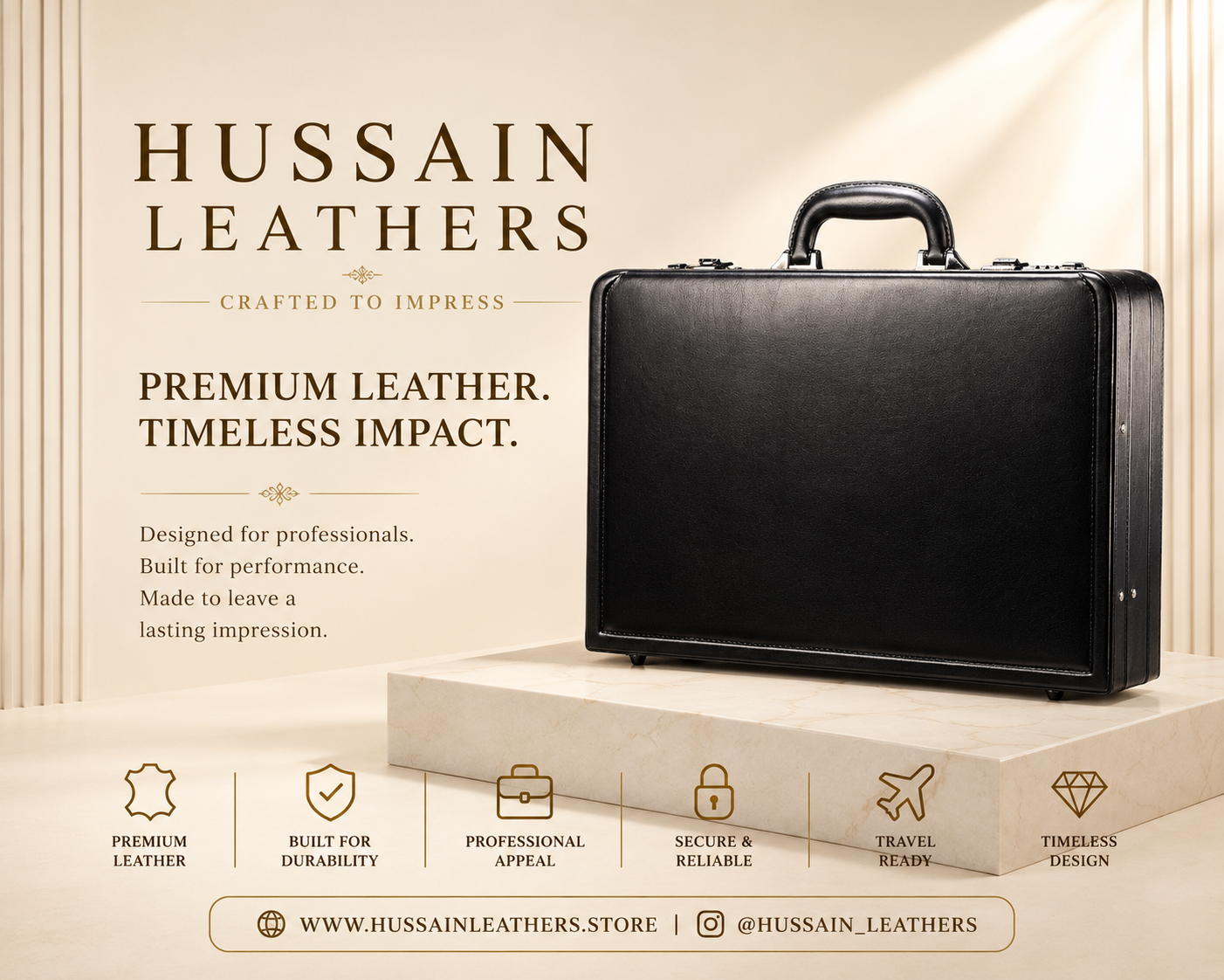 Executive Leather Briefcase