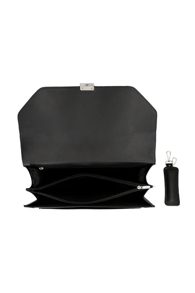 Premium Textured Brown Leather Office Briefcase