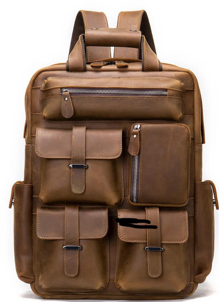 Genuine Leather  BACKPACK Traveler Upgrade Backpack Travel Rucksack Unisex Rustic Vintage Backpack