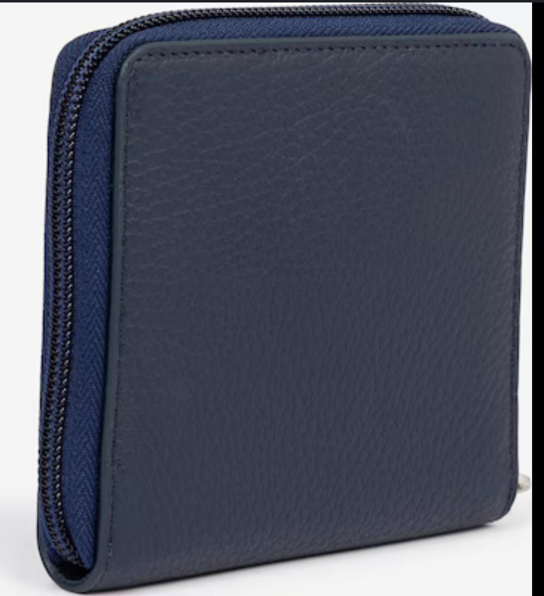 Mens Genuine Leather Zipper Wallet , Bi-fold Secure Zip Around Wallets, Multi Credit Card Holder Pockets (black)