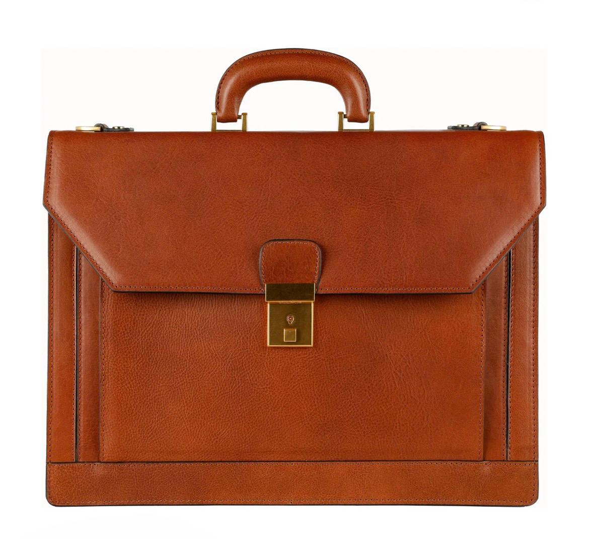 The Sovereign File Bag in Brown