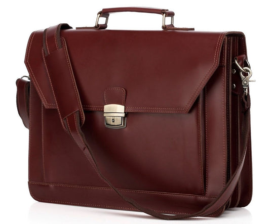 Leather File Bag, Attache ,briefcase