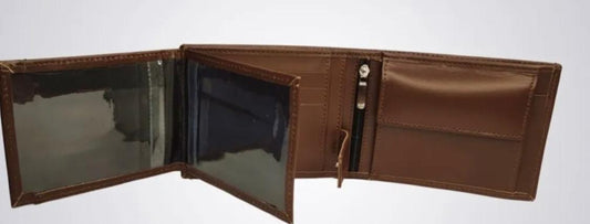Leather Trifold Wallet for Men - Multi Credit Card Wallets & ID Holder Tri-Fold Gift For Men