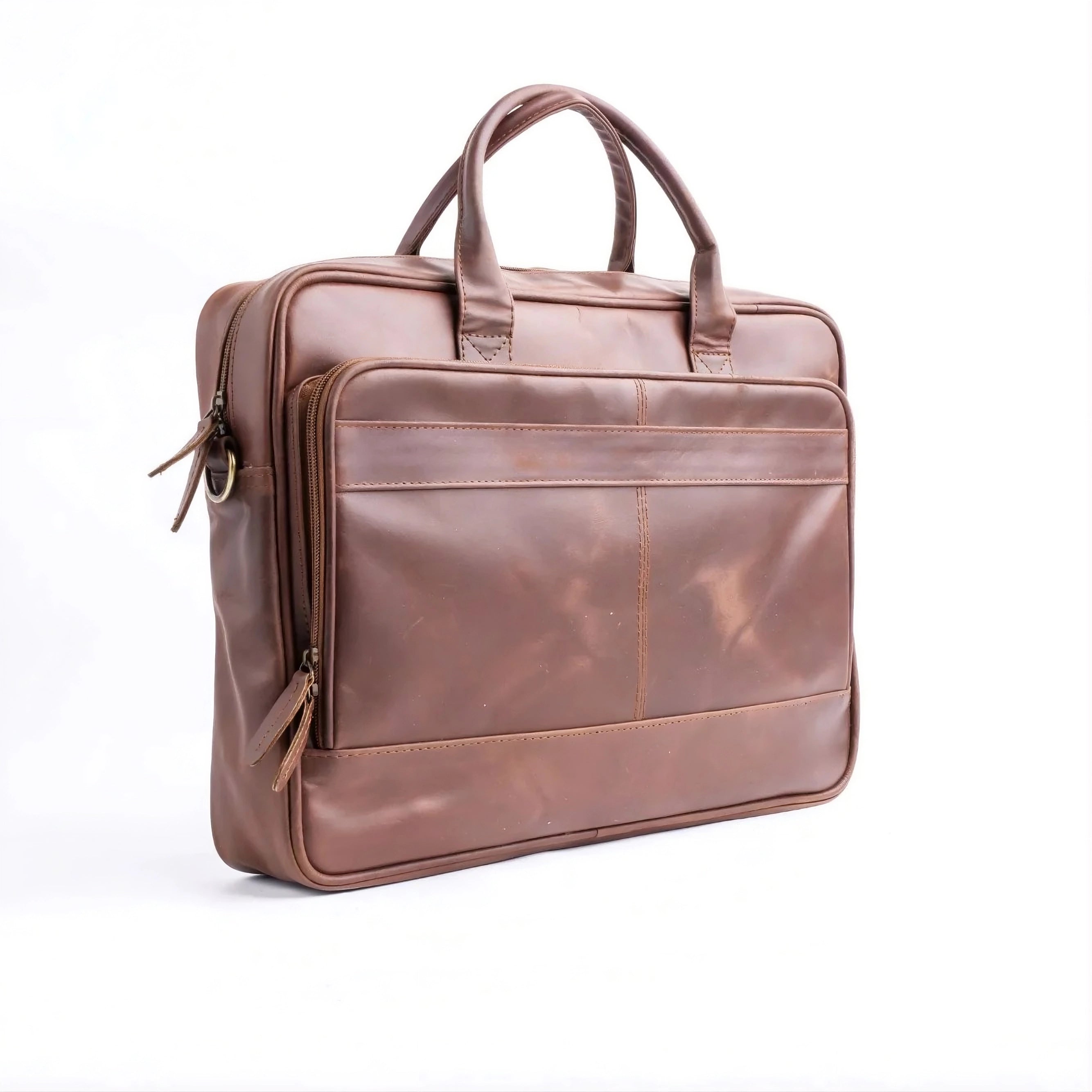 Vanguard Brown Leather Laptop Bag