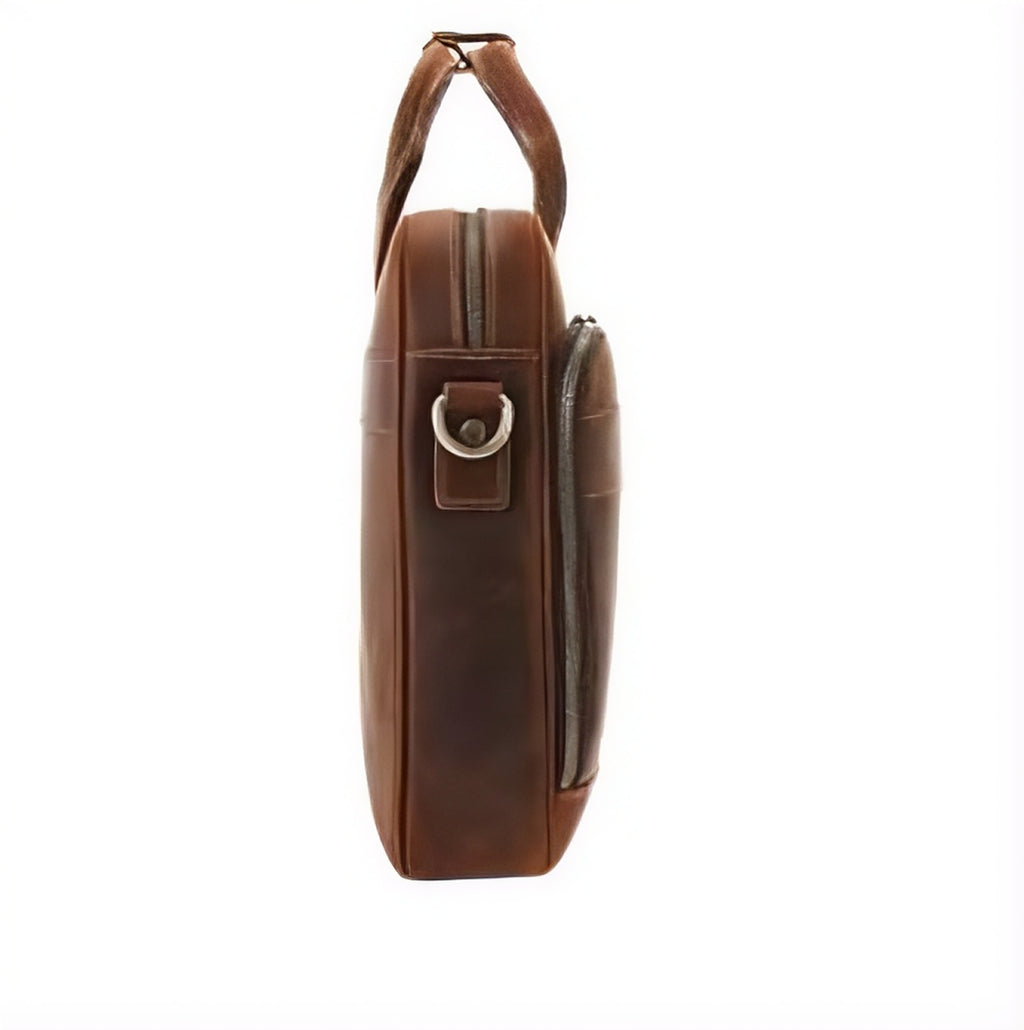 Vanguard Brown Leather Laptop Bag