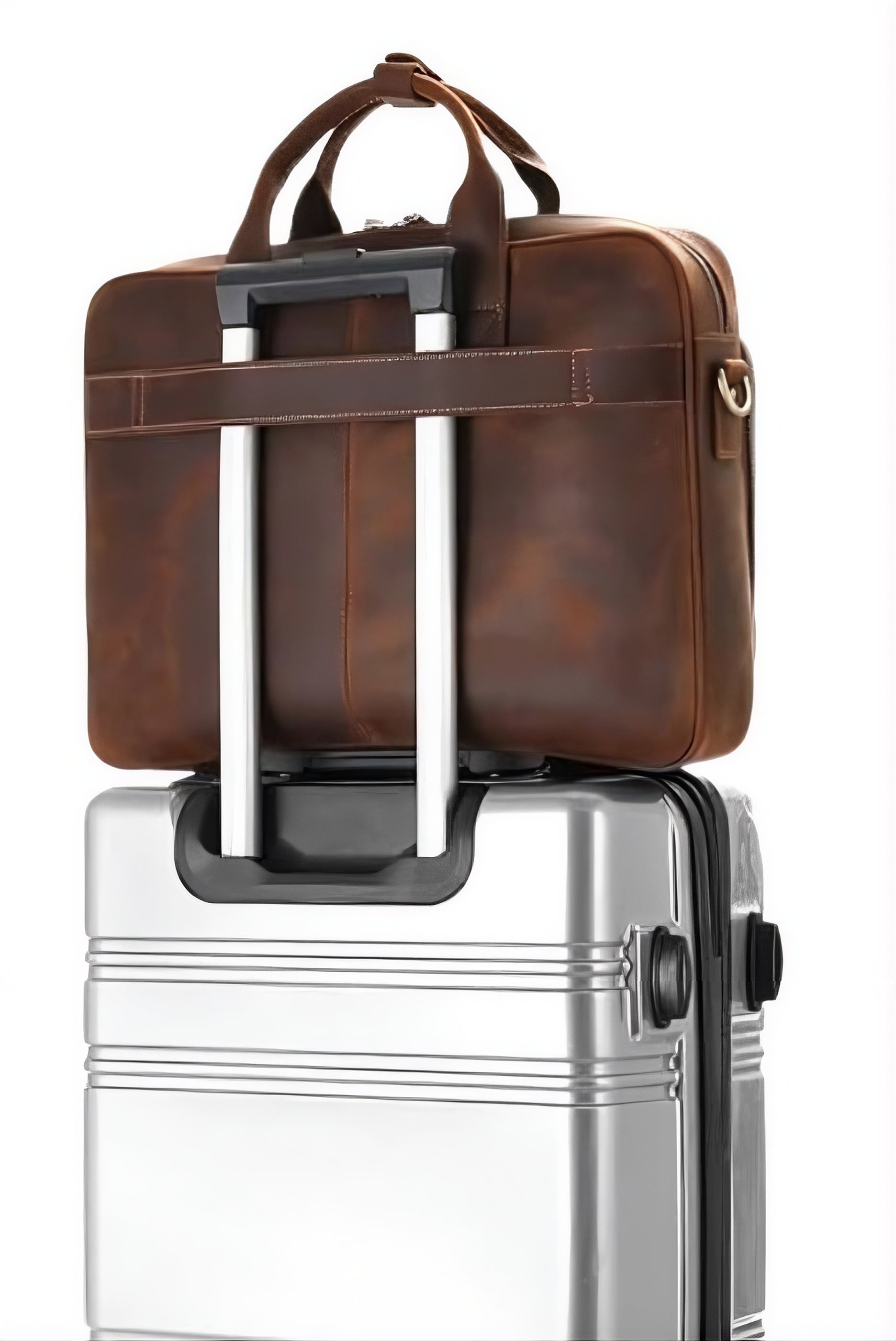 Vanguard Brown Leather Laptop Bag