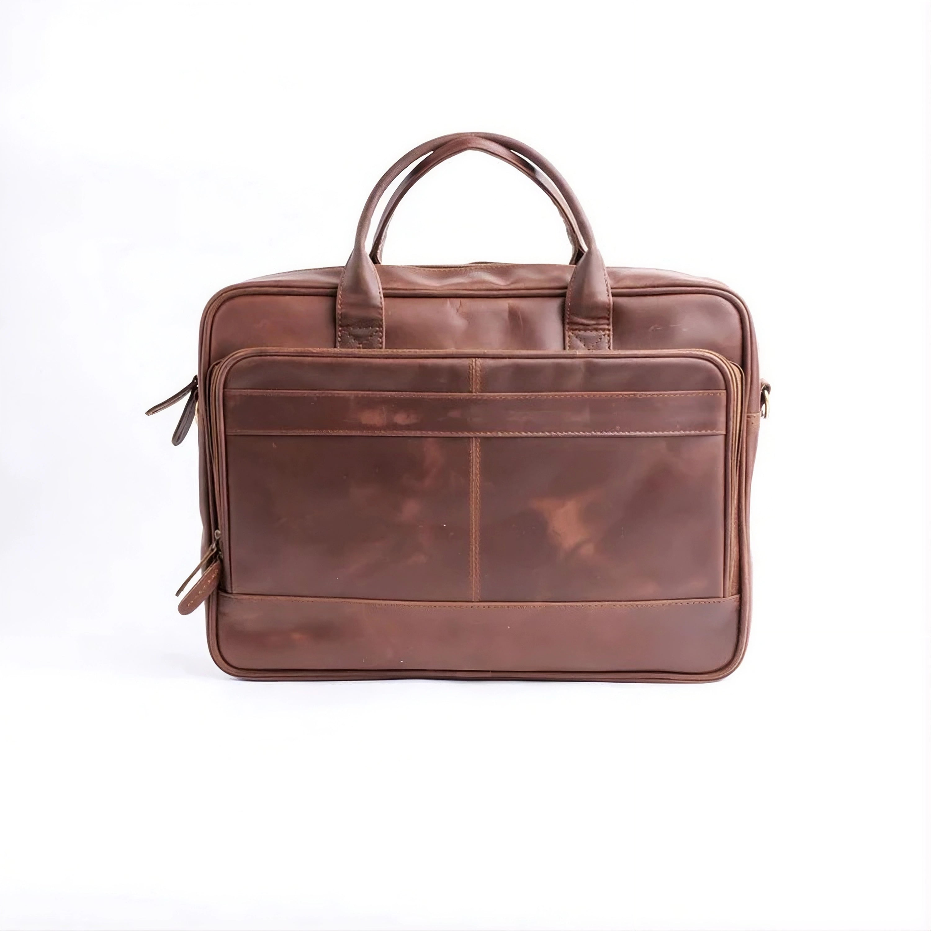 Vanguard Brown Leather Laptop Bag